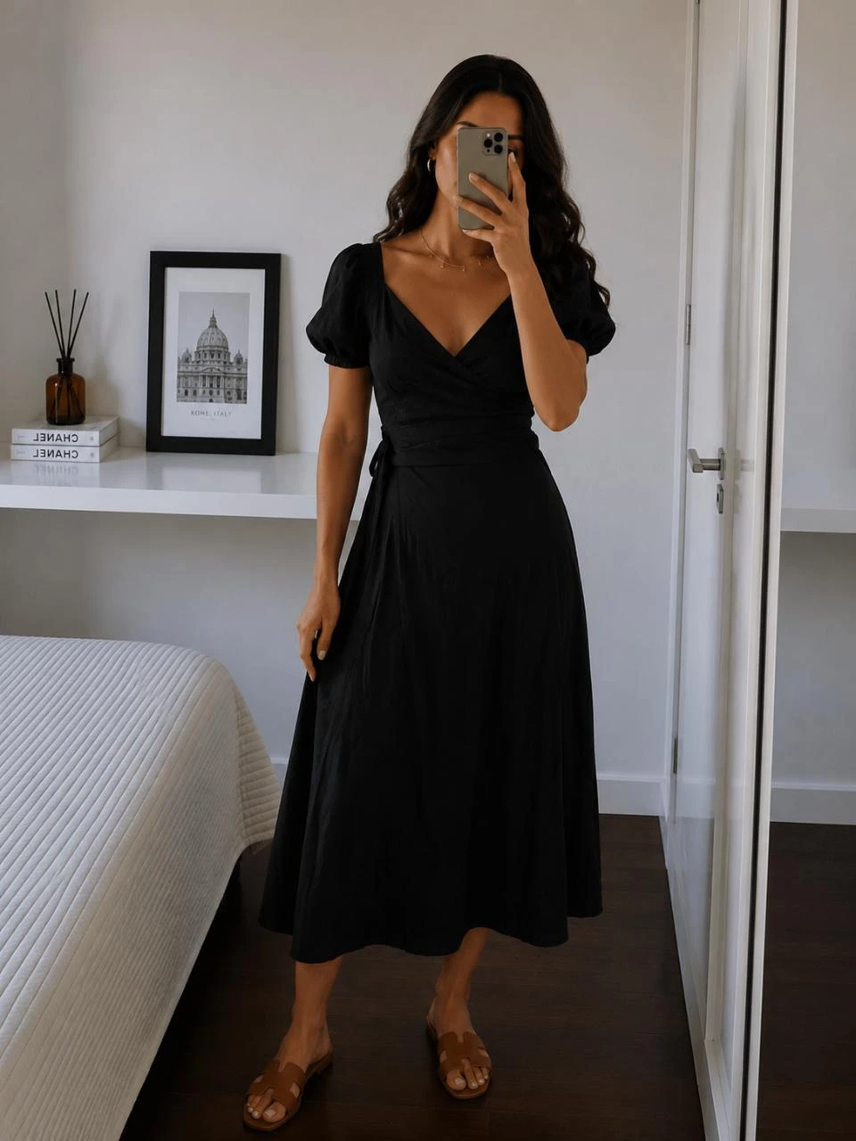 Robe noire longue Missguided